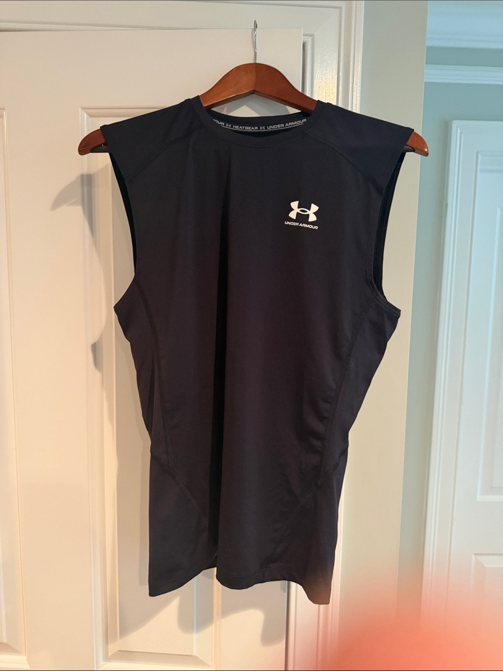 Under Armour Black Sleeveless HeatGear Compression Top